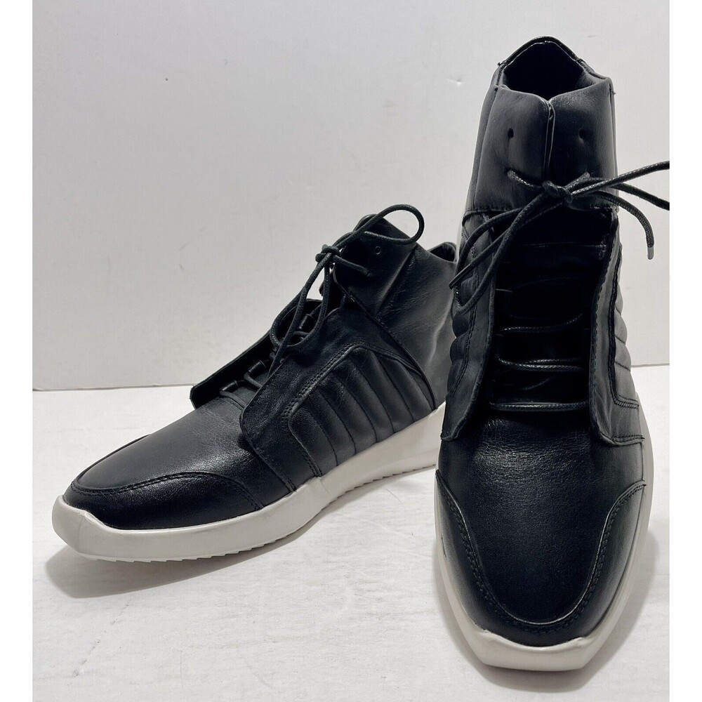 Robert Wayne All Leather Square Toe Sneakers Mens… - image 2